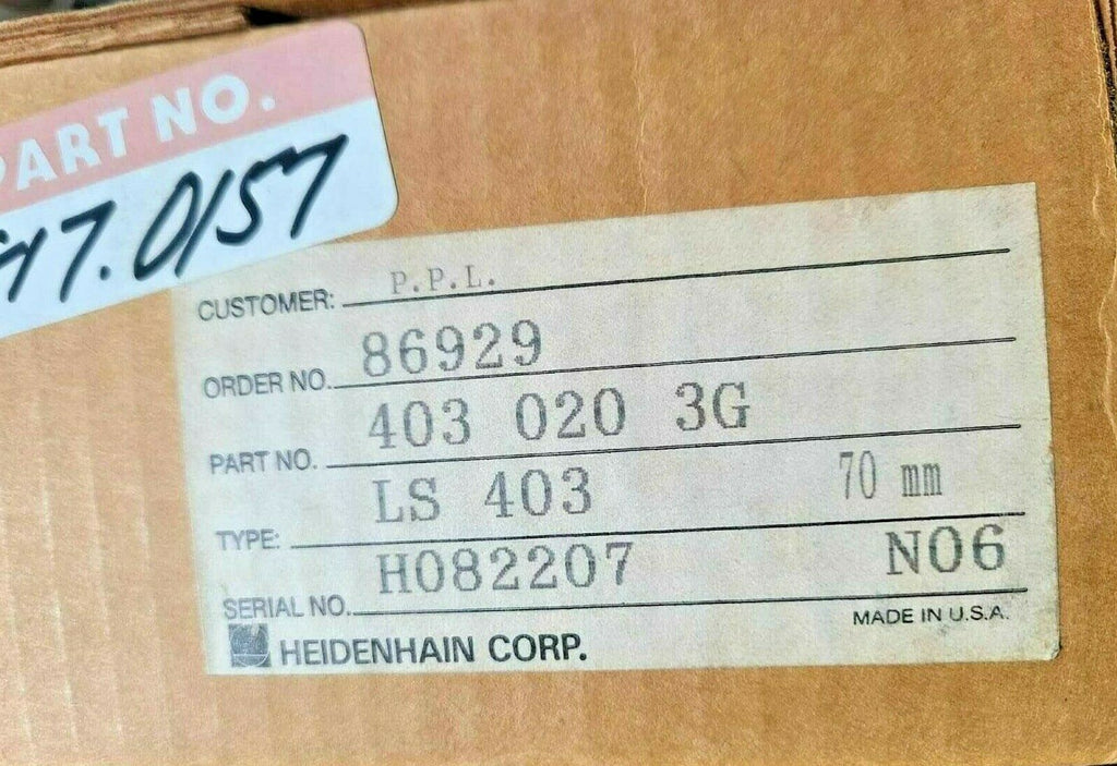 Brand New Box HEIDENHAIN LS 403 Glass Linear Scale 70mm