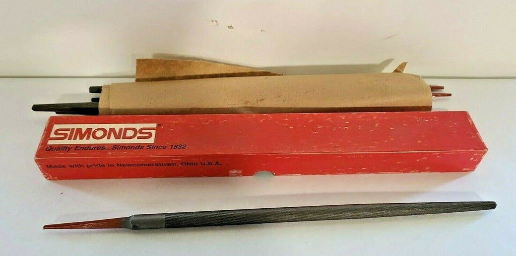 6 Pcs Simonds 12” Milled Tooth File Round Smooth 73-403500 Lathe New