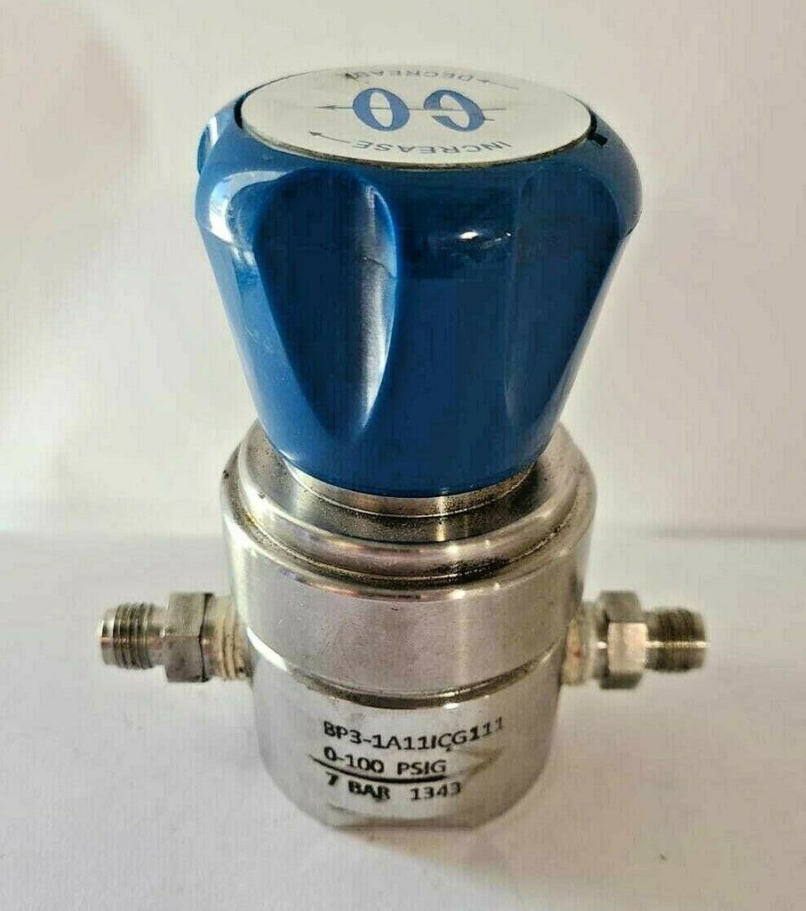 GO REGULATOR BP31A11ICG111 0100 PSIG, 1343 7 BAR PRESSURE REGULATOR