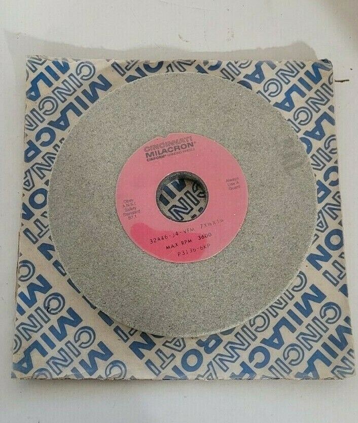Cincinnati Milacron 7 x 1/2 x 1-1/4 Grinding wheels 32A46-J4-VFM P3136-6KP