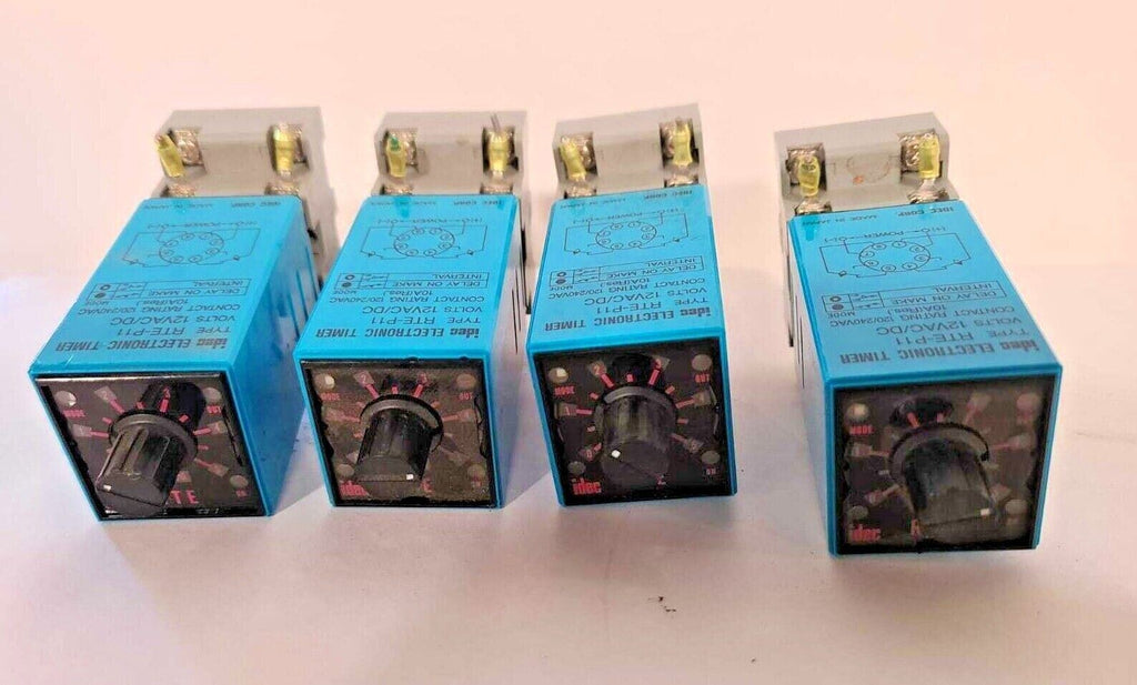 Lot of 4 Idec Corporation RTE-P11 Electronic Timer