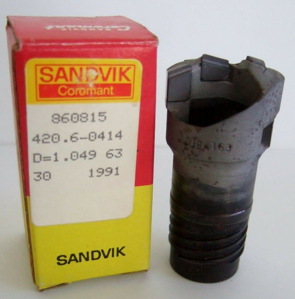 SANDVIK Coromant Carbide Ejector Deep Hole Drill 1.049 Diameter 420.6-0414 New