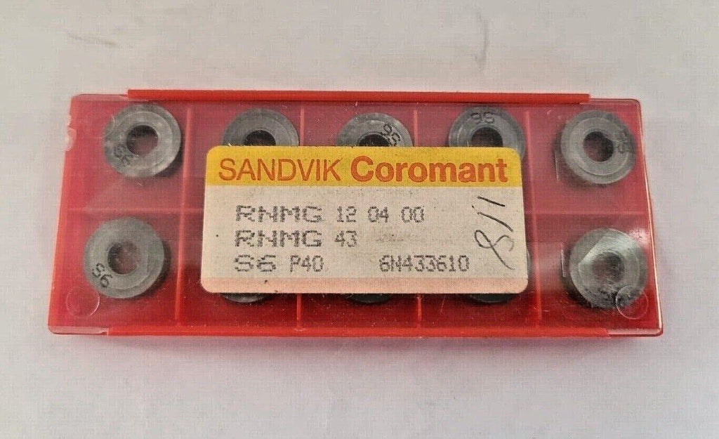SANDVIK Coromant RNMG 43 12 04 00 S6 P40 Lathe Carbide Inserts 10 Pcs New