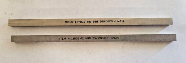 2 Square Lathe Tool Cutting HSS Blank Bit COBALT 02609162 High Speed
