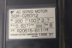 YASKAWA AC Servo Motor SGM-02B312