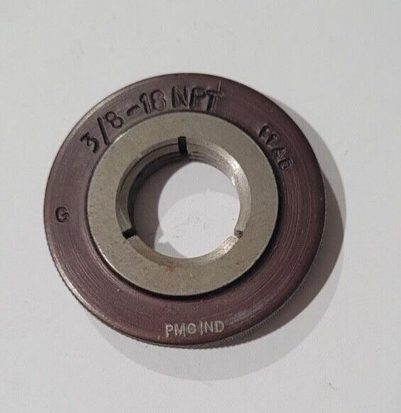 3/818 NPT 11AD TAPER PIPE THREAD RING GAGE INSPECTION