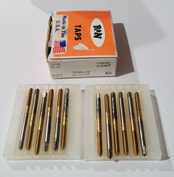 12 Pcs Reiff Nestor R&N ThreadFormer HSS Standard Bott Tap 6-32 H-6 Bott