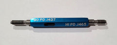 .164-32 UNC 3B GO & NO GO Thread Plug Gage GO P.D. .1437 & NOGO .1465