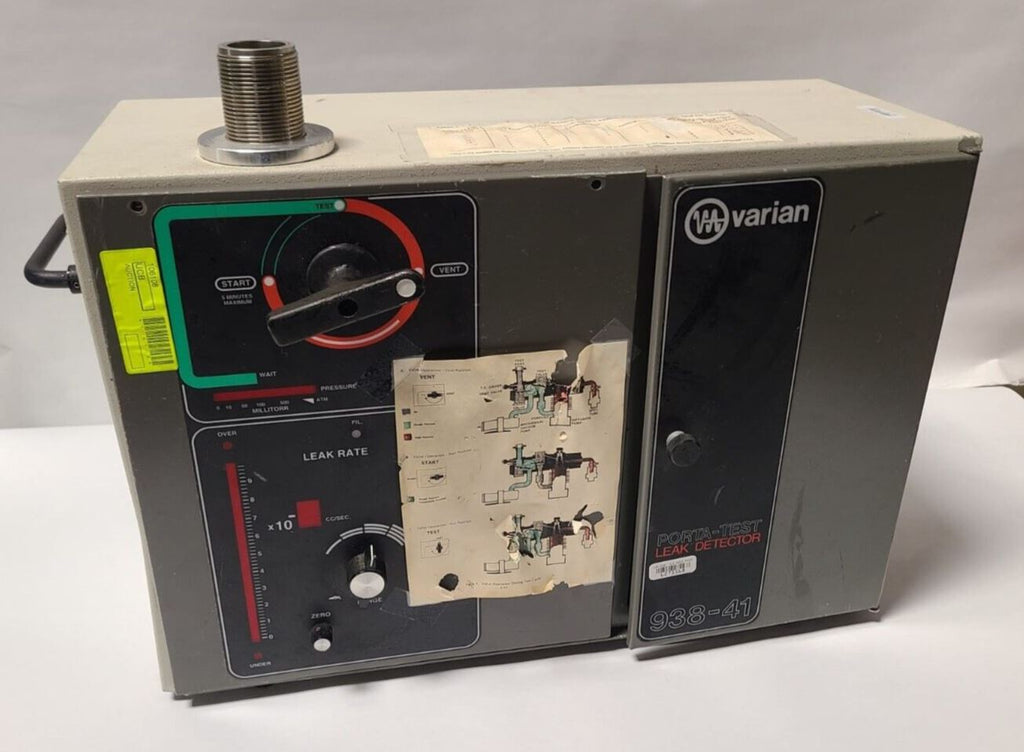 Varian 938-41 Helium Leak Detector Mass Spectrometer Porta Test