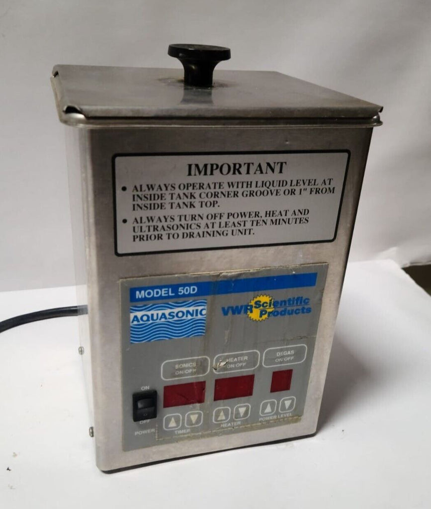 VWR Aquasonic Ultrasonic Cleaner Water Bath Model 50D
