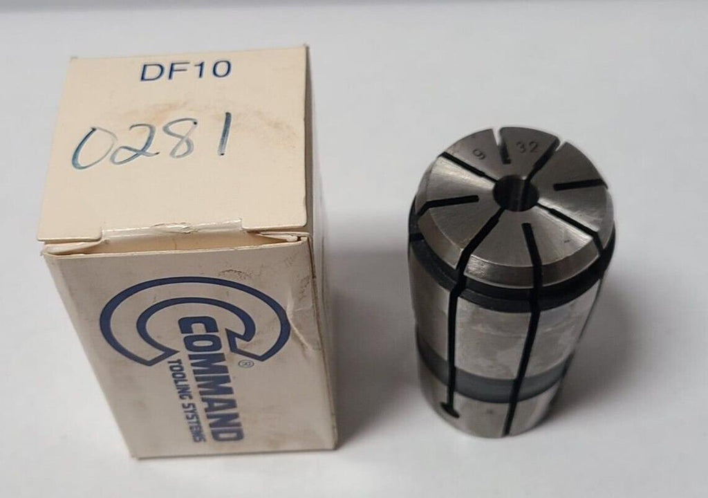 New CNC Command Tooling System DF10 9/32 inch Collet .0281 mm Lathe Mill Collet