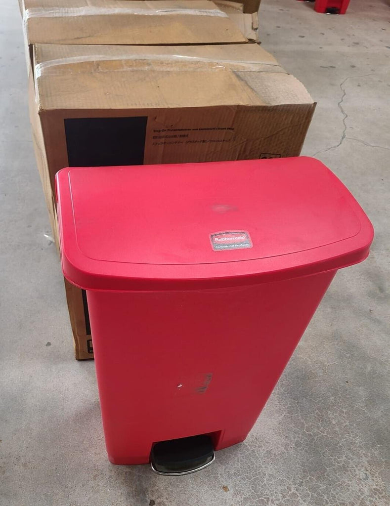 Rubbermaid store Red Trash Can NEW