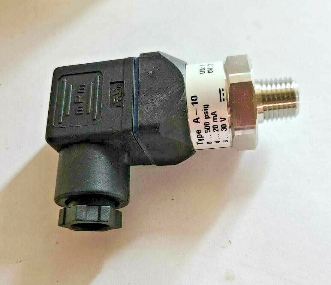 NEW IN BOX WIKA Type A-10 Pressure Sensor 0-500 PSI Transmitter