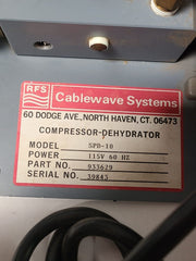RFS CABLEWAVE Dehydrator SPD-10 Cablewave Systems 607CA32-301 Thomas Motor