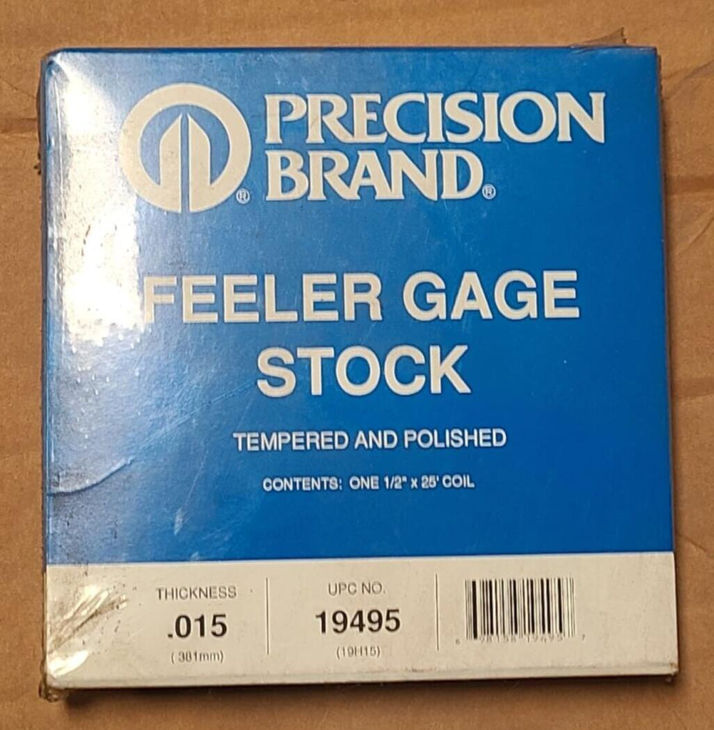 Precision Brand .015" Feeler Gage Stock Coil 19495 Gauge