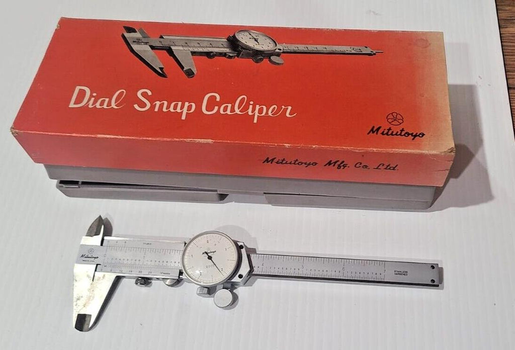 Mitutoyo Brand Dial Snap .0005" Vernier Caliper 7 inch 1/128 in 1/1000 Japan