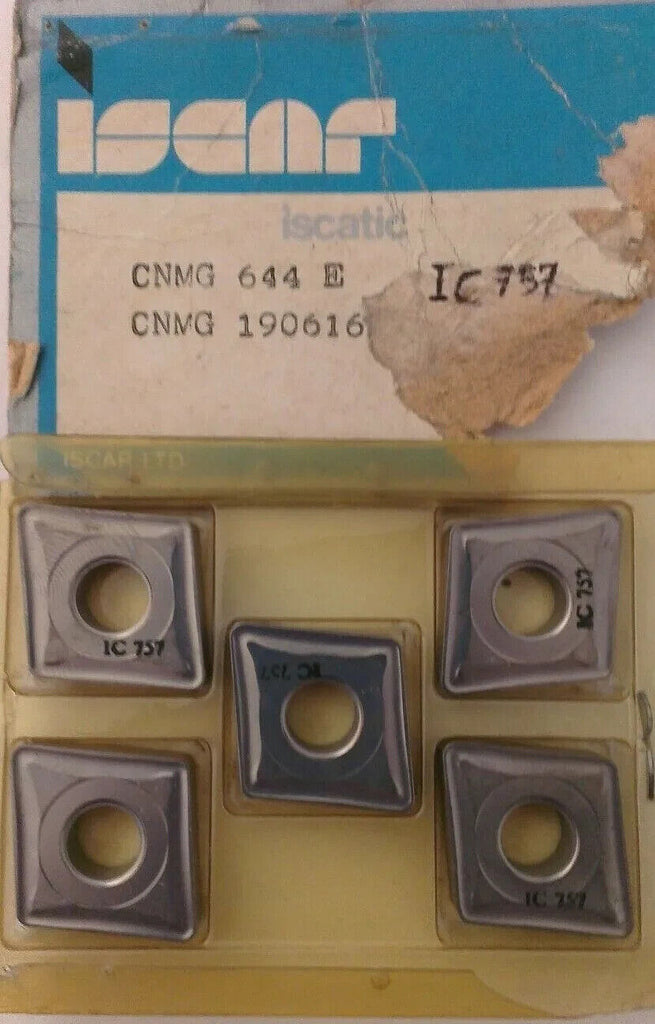5 Pcs Iscar Iscatic CNMG 644 E IC 757 Carbide Inserts Lathe Mill Turning New