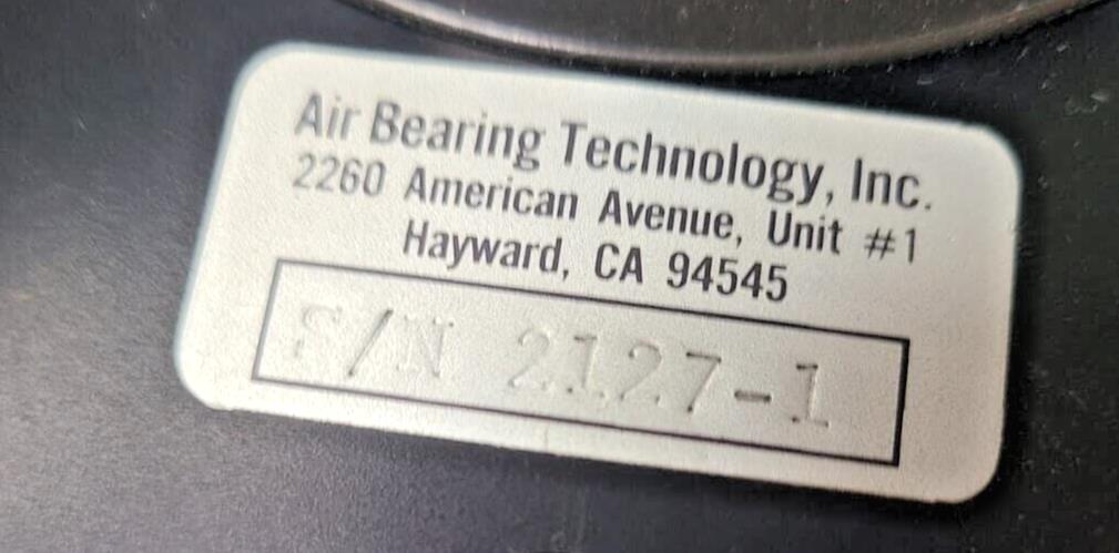 Air Bearing Spindle Technology 85-90 PSI