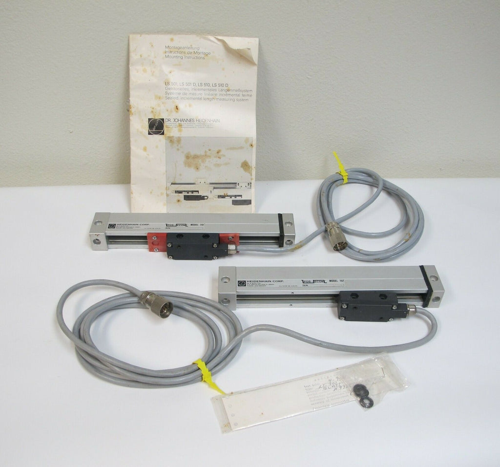 Lot of 2 Heidenhain Model 701 Encoder Linear Scale 170 mm