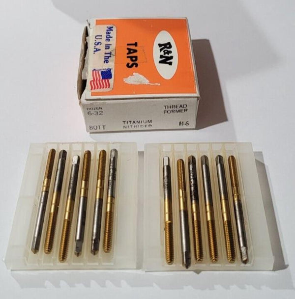12 Pcs Reiff Nestor R&N ThreadFormer HSS Standard Bott Tap 6-32 H-6 Bott