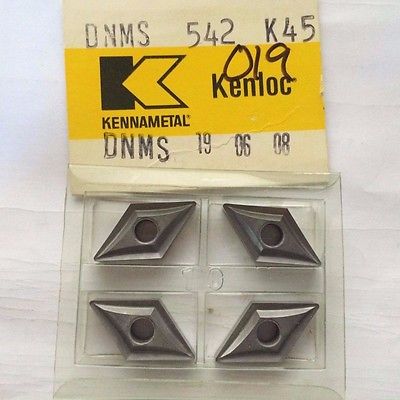 KENNAMETAL KENLOC DNMS 542 K 45 19 06 08 Lathe Carbide 4 Inserts Mill Cut-Off