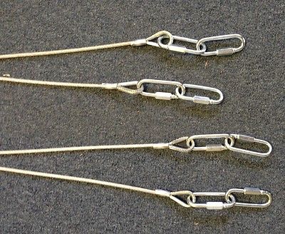 Lot of 4 Tie Down Strap Tension Tailgate Cable Pick Up Truck 67” New 8mm 1760 lb