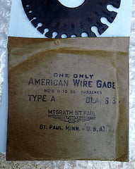 American Wire Gauge English Standard Type A Class 3 Hardened 0-36 Made In USA