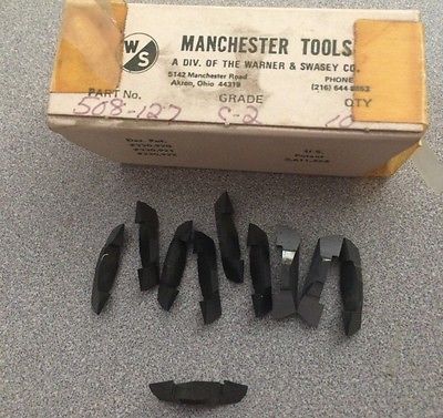 MANCHESTER 508-127 C-2 Grooving Lathe Carbide Inserts 10 Pcs New Tools
