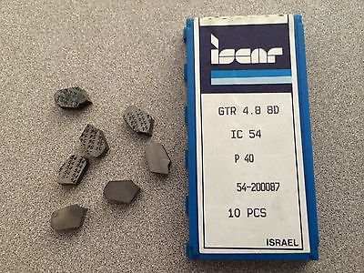 ISCAR GTR 4.8 8D IC 54 Carbide Inserts 7 Pcs Lathe Turning Mill Tools Self-Grip