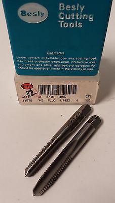 Lot of 2 Besly Tap 5/16-18NC GH3 PLUG 2 FLUTE Brand New Made In the USA