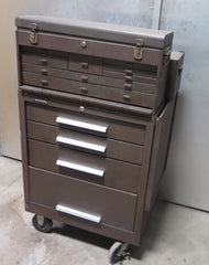Kennedy 273-737916 Roller Tool Box Chest Cabinet Brown Multiple Drawers