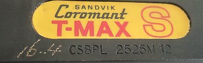SANDVIK Coromant T-Max CSBPL 2525M 12 Carbide Inserts Lathe Tool Holder New