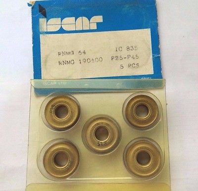 ISCAR RNMG 64 IC 835 190600 P25 P45 Carbide 5 Inserts Lathe Turning Tools Gold