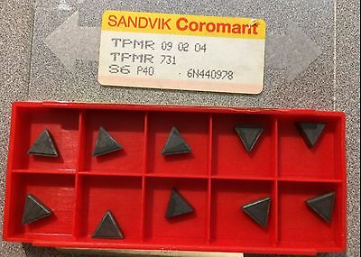 SANDVIK Coromant TPMR 731 09 02 04 S6 P40 Lathe Carbide Inserts 10 Pcs New