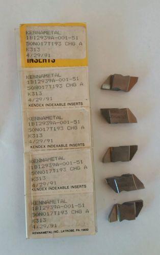 Kennametal 5pcs Top Notch K313 Carbide 50N017T193 Kendex Indexable Inserts