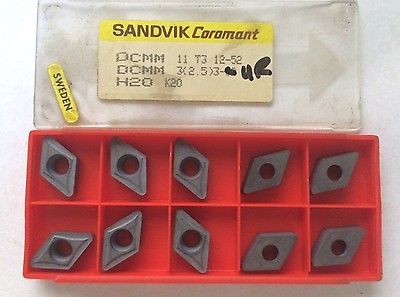 10 Pcs SANDVIK Coromant DCMM 11 T3 12-52 3(2.5) UR H20 K20 Lathe Carbide Inserts