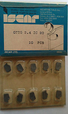 ISCAR GTIG 2.4 IC 20 Carbide Inserts Grooving 10 Pcs Lathe Self Grip Cut-Off New
