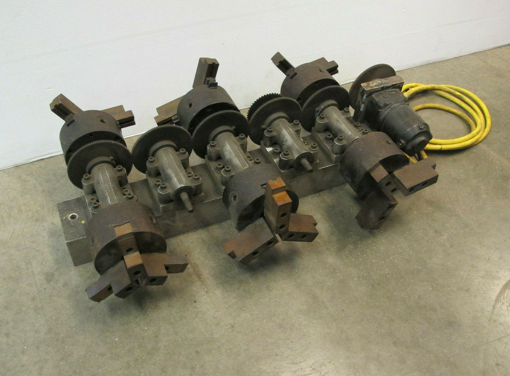 Multi Station Rotary Fixture With 6 Chucks for Electron Beam Welder Motorized