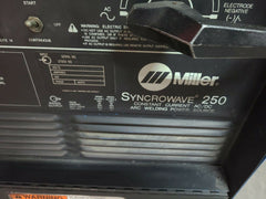MILLER SYNCROWAVE 250 CONSTANT CURRENT AC/DC WELDING POWER SOURCE COOLMATE 3