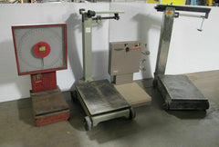Lot of 4 Vintage Scales TOLEDO DETECTO GENERAL ACCUCOUNT 1000 LB No Reserve