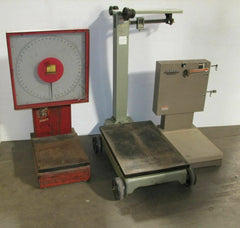 Lot of 4 Vintage Scales TOLEDO DETECTO GENERAL ACCUCOUNT 1000 LB No Reserve