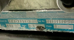 Crest Ultrasonic Cleaner Model 4HT-1014-6 Genesis Ultrasonic Generator 4G-500-6