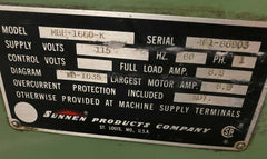 Sunnen MBB-1800D/E Automatic Stroker Horizontal Precision Honing Machine Tooling
