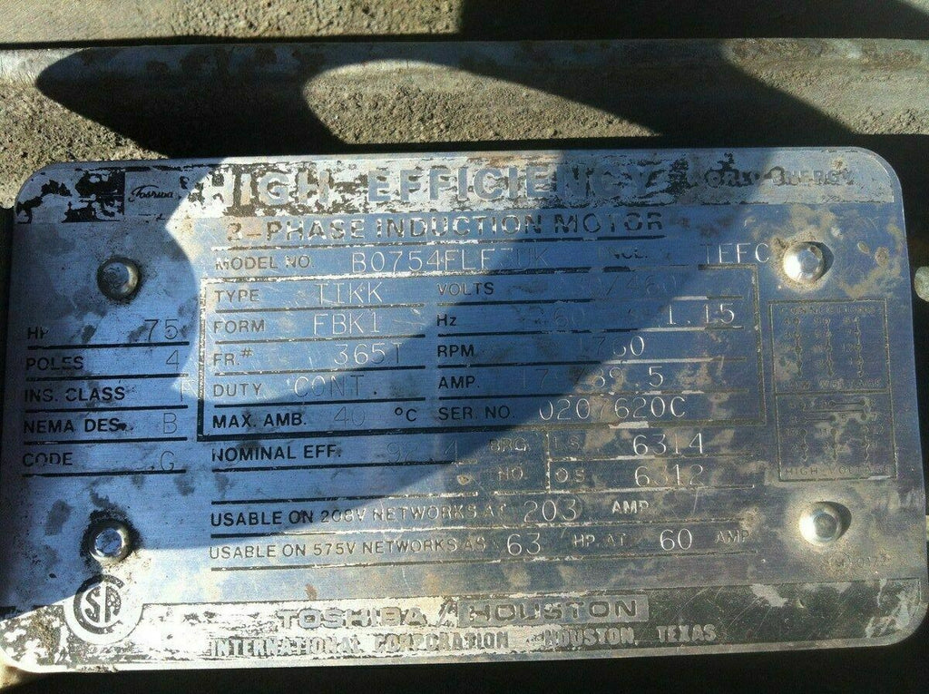 Carolina 75 HP Blower with Toshiba Motor Made in USA
