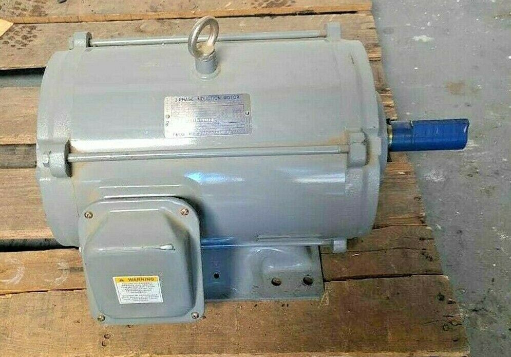 Teco Westinghouse 20HP 3 Phase Induction Motor 3505 RPM Asgane DT0202