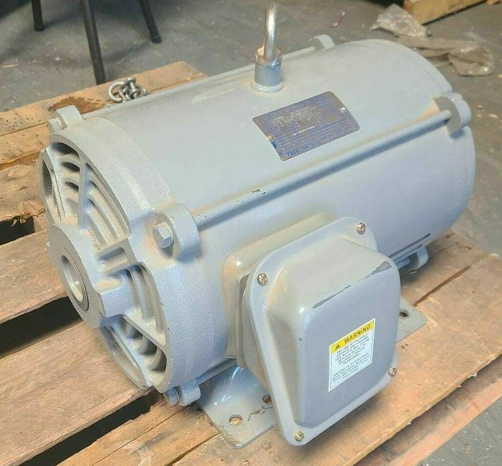 Teco Westinghouse 20HP 3 Phase Induction Motor 3505 RPM Asgane DT0202