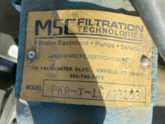 Filtration system PKR-T-15/13153 MSC Technologies Pump Baldor Motor
