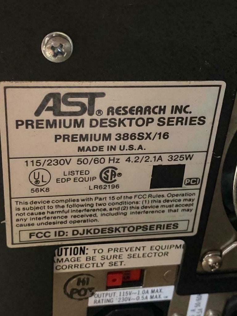 Premium Desktop 386SX/16 Prometrix CTC/FT FT-500 FT-530 Film Thickness Probe