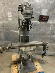 Bridgeport Vertical Mill Milling Machine 9 x 42 Digital Read Out Power Feed