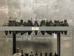 Lot of 90 CAT40 Tool Holders for Fadal CNC Vertical Machining Center With Cart